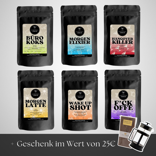 Lieblinge Bundle + gratis French Press & Schokolade